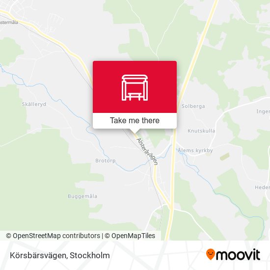 Körsbärsvägen map