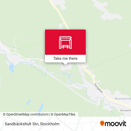Sandbäckshult Stn map