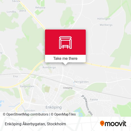 Enköping Åkerbygatan map