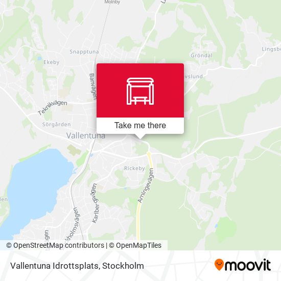 Vallentuna Idrottsplats map