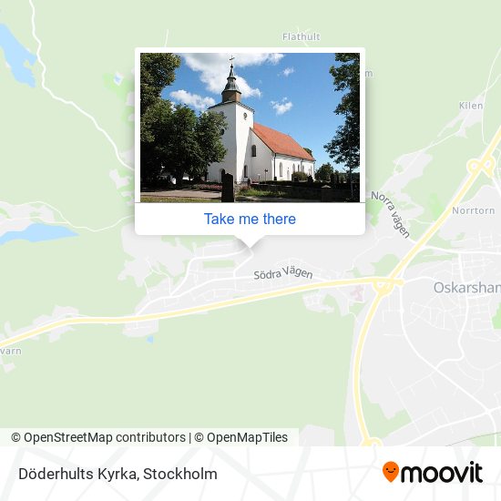 Döderhults Kyrka map