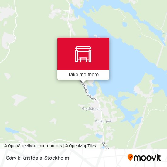 Sörvik Kristdala map