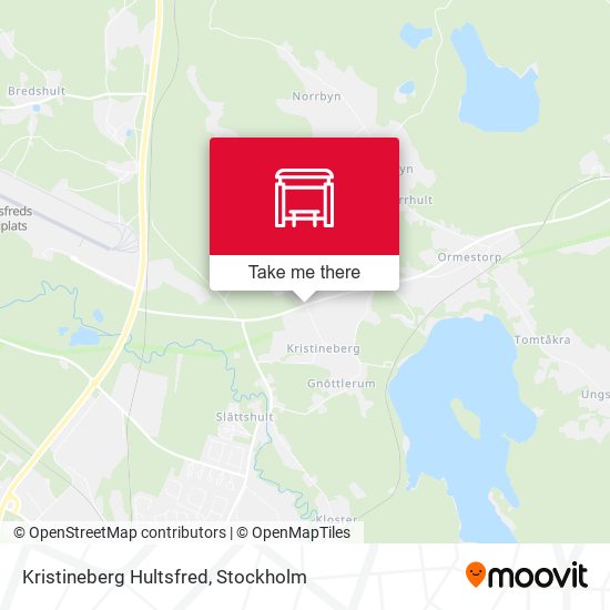 Kristineberg Hultsfred map