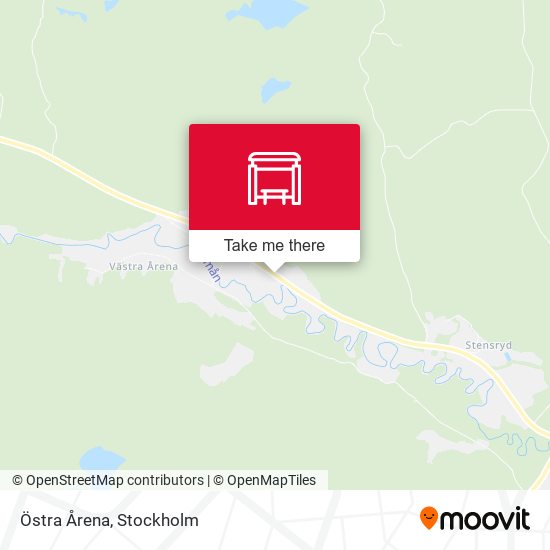 Östra Årena map