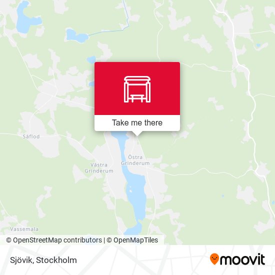 Sjövik map