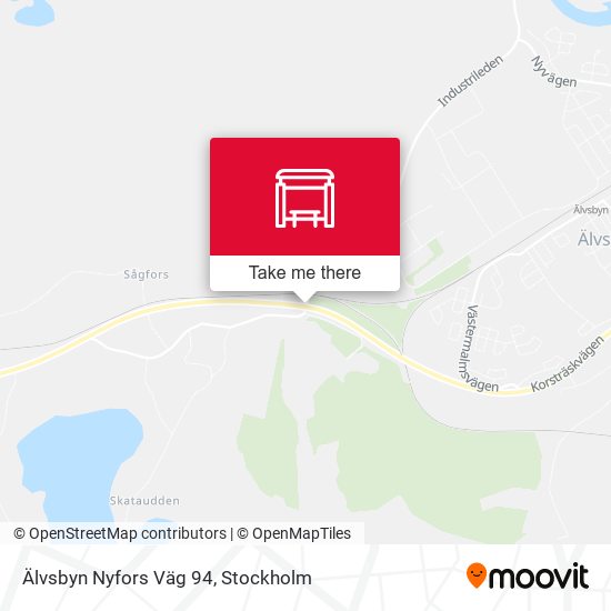Älvsbyn Nyfors Väg 94 map