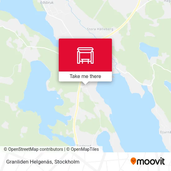 Granliden Helgenäs map
