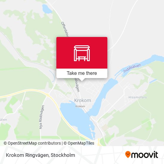 Krokom Ringvägen map