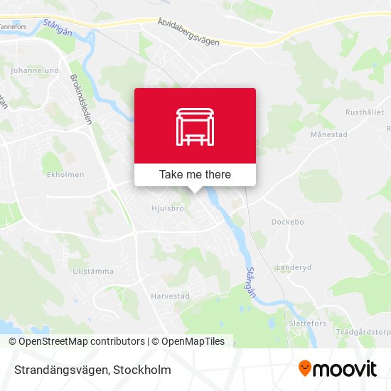 Strandängsvägen map