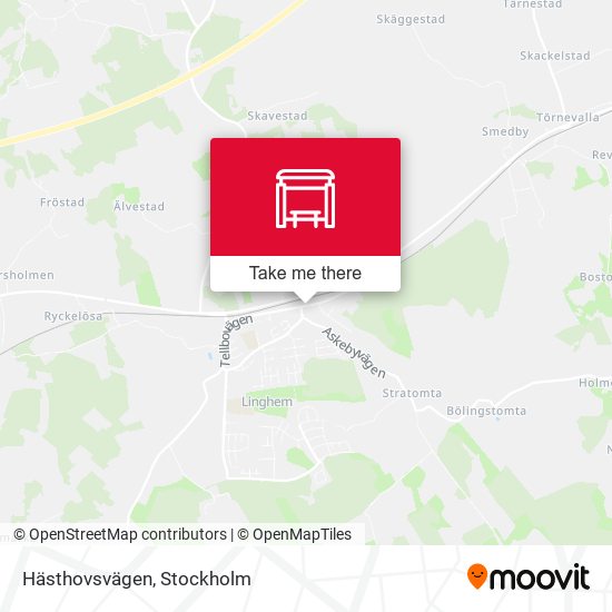 Hästhovsvägen map