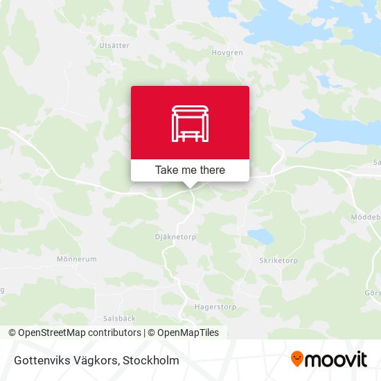 Gottenviks Vägkors map