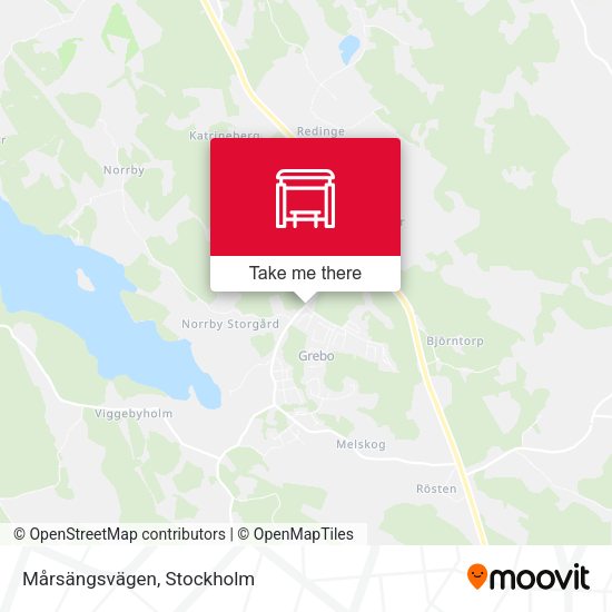 Mårsängsvägen map