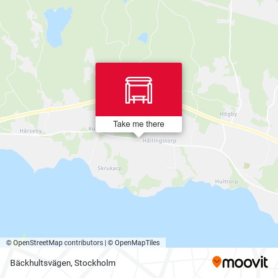 Bäckhultsvägen map