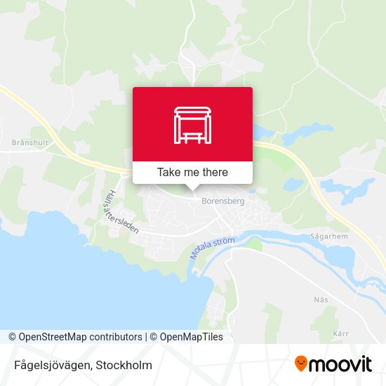Fågelsjövägen map