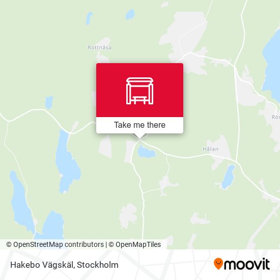 Hakebo Vägskäl map