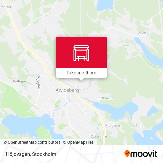 Höjdvägen map