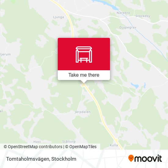 Tomtaholmsvägen map