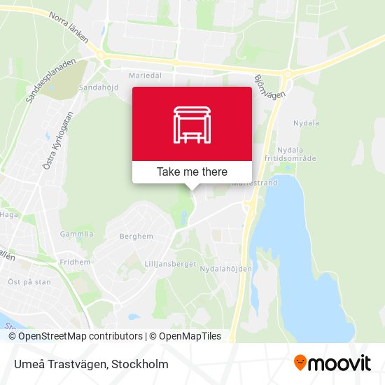 Umeå Trastvägen map