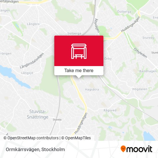 Ormkärrsvägen map