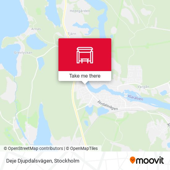Deje Djupdalsvägen map
