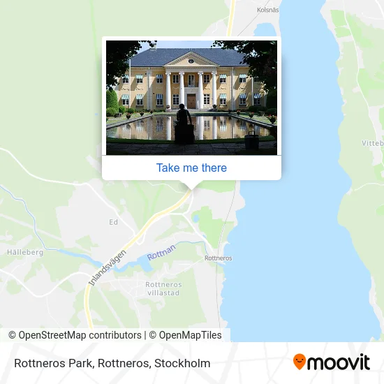 Rottneros Park, Rottneros map