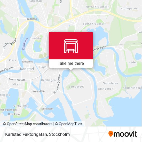 Karlstad Faktorigatan map