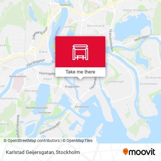 Karlstad Geijersgatan map