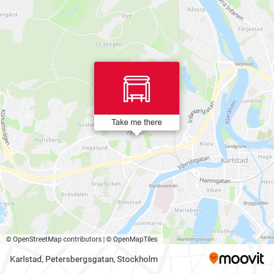Karlstad, Petersbergsgatan map