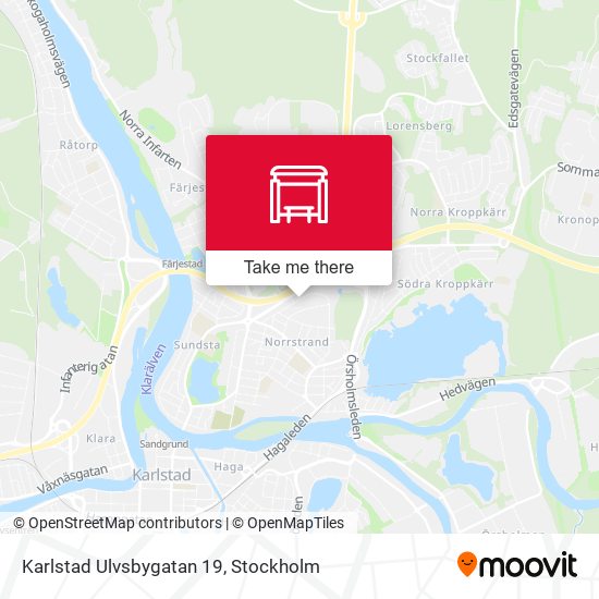 Karlstad Ulvsbygatan 19 map