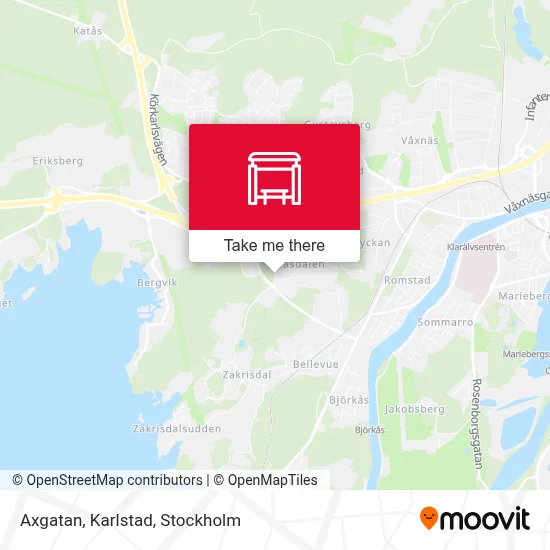 Axgatan, Karlstad map
