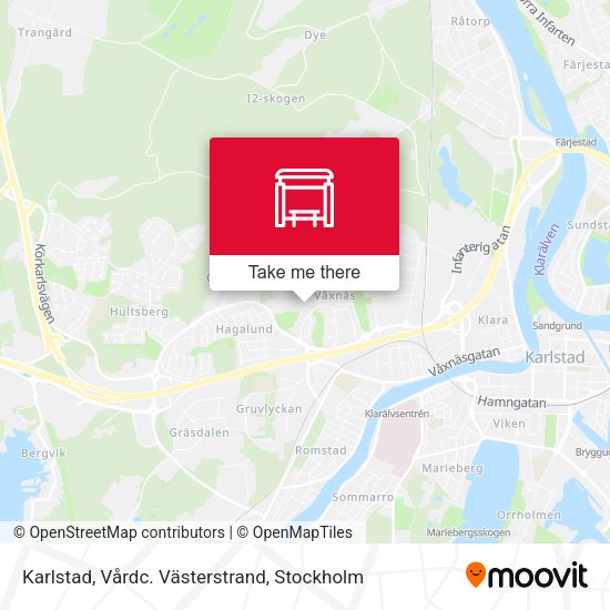 Karlstad, Vårdc. Västerstrand map