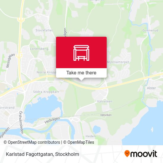 Karlstad Fagottgatan map