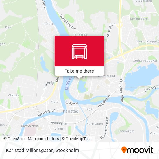 Karlstad Millénsgatan map