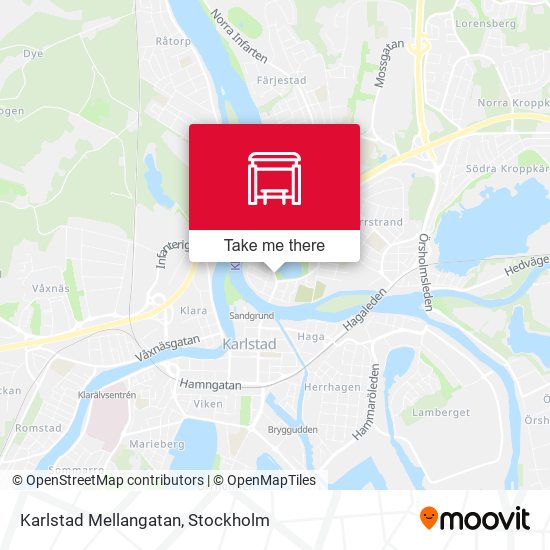 Karlstad Mellangatan map