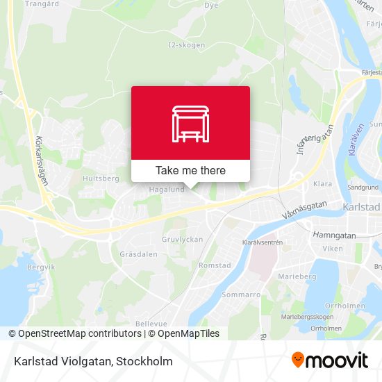 Karlstad Violgatan map