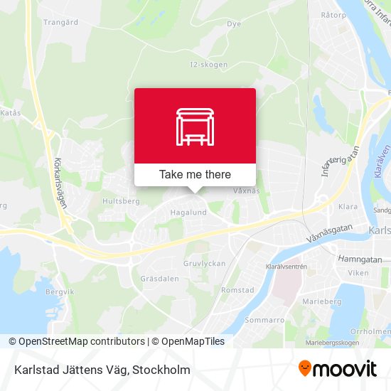 Karlstad Jättens Väg map