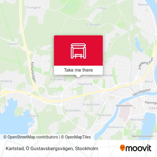 Karlstad, Ö Gustavsbergsvägen map