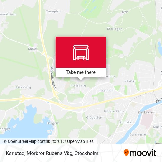 Karlstad, Morbror Rubens Väg map
