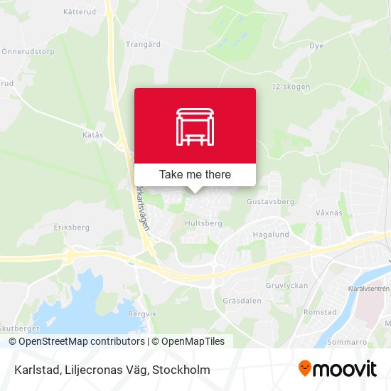 Karlstad, Liljecronas Väg map