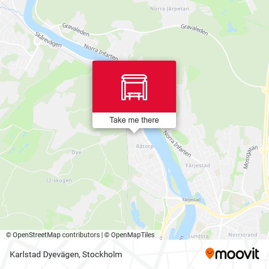 Karlstad Dyevägen map