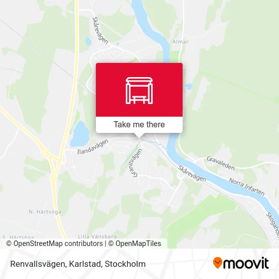 Renvallsvägen, Karlstad map