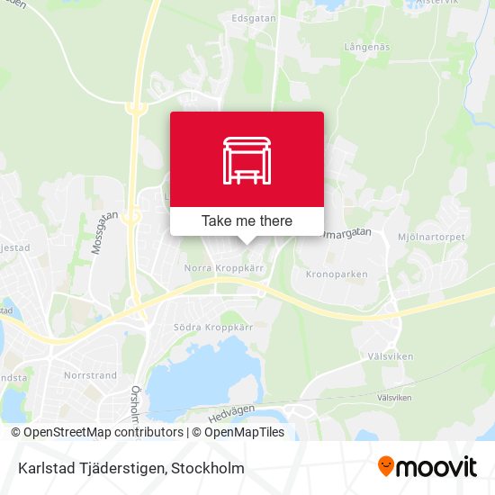 Karlstad Tjäderstigen map