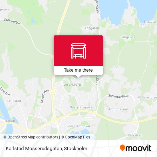Karlstad Mosserudsgatan map