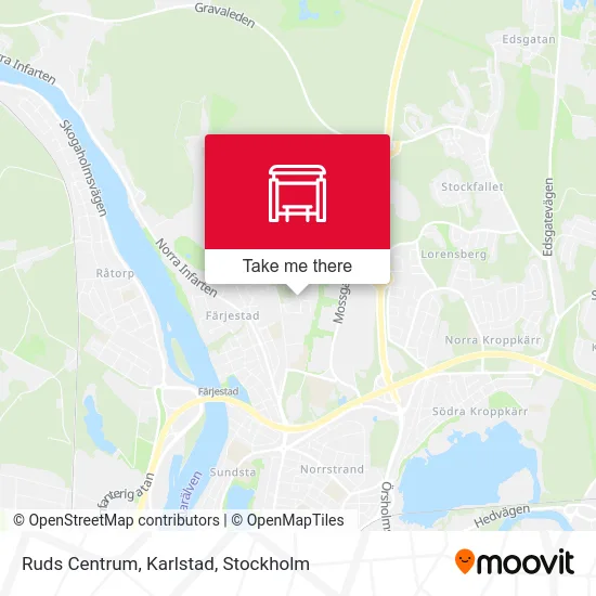 Ruds Centrum, Karlstad map