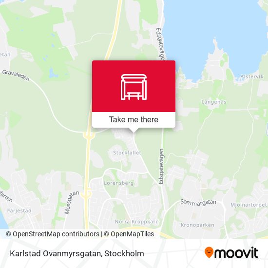 Karlstad Ovanmyrsgatan map