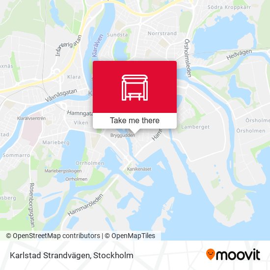 Karlstad Strandvägen map