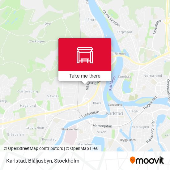 Karlstad, Blåljusbyn map