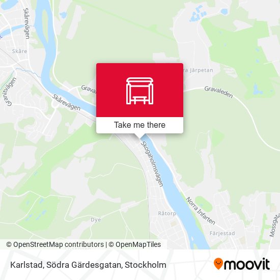 Karlstad, Södra Gärdesgatan map