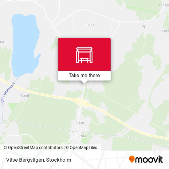 Väse Bergvägen map