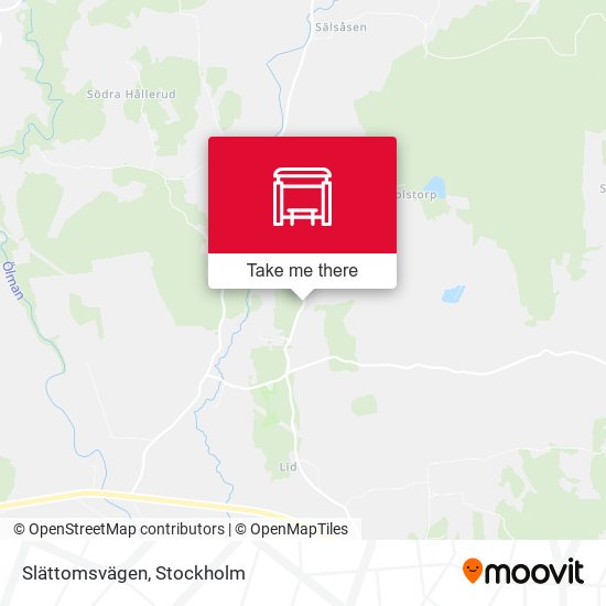 Slättomsvägen map